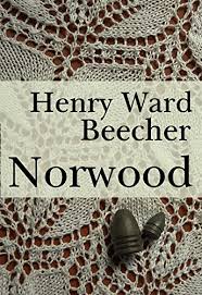 A sepia-toned book cover titled Henry Ward Beecher: Norwood